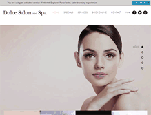 Tablet Screenshot of dolcesalon.biz